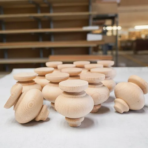 Bun feet for furniture hardwood Midcentury style